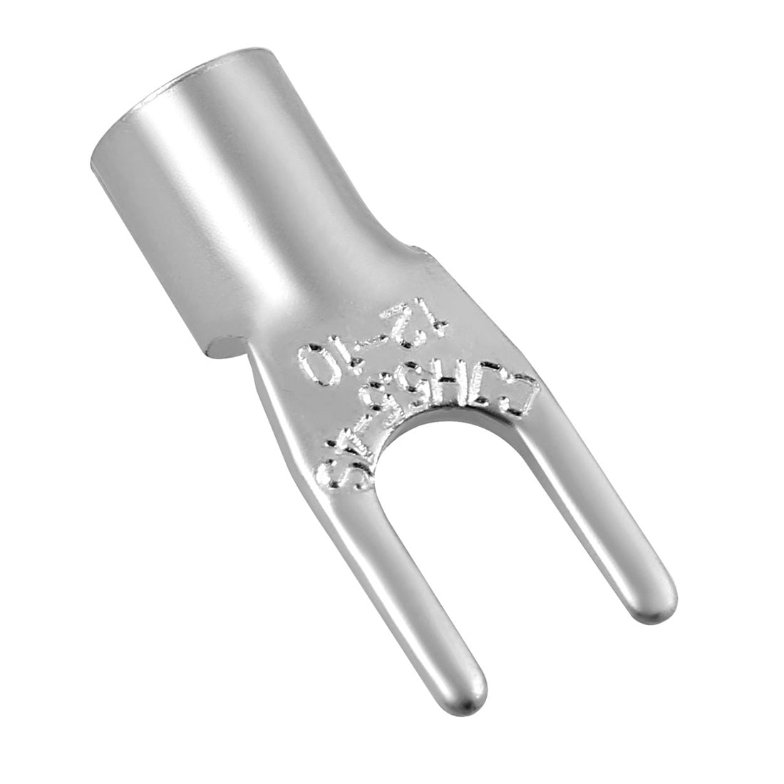 uxcell Uxcell 50x Gabel Typ Kupfer Nicht isoliert Spade Terminals SNB5.5-4S für 12-10 Draht