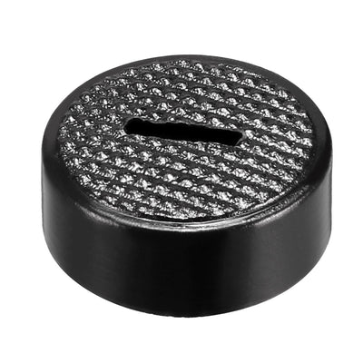 Harfington Uxcell Carbon Brush Holder Caps 19mm O.D. 15mm I.D. 7.5mm Thickness Motor Brush Cover Plastic Fitting Thread Black 2pcs