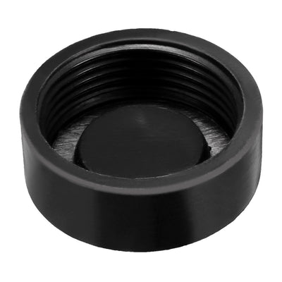 Harfington Uxcell Carbon Brush Holder Caps 19mm O.D. 15mm I.D. 7.5mm Thickness Motor Brush Cover Plastic Fitting Thread Black 2pcs