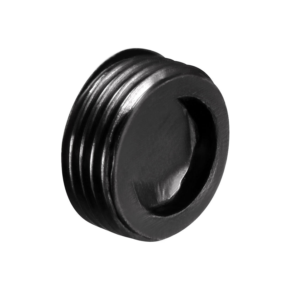 uxcell Uxcell Carbon Brush Holder Caps 12mm O.D. 4.5mm Thickness Motor Brush Cover Plastic Fitting Thread Black 2pcs