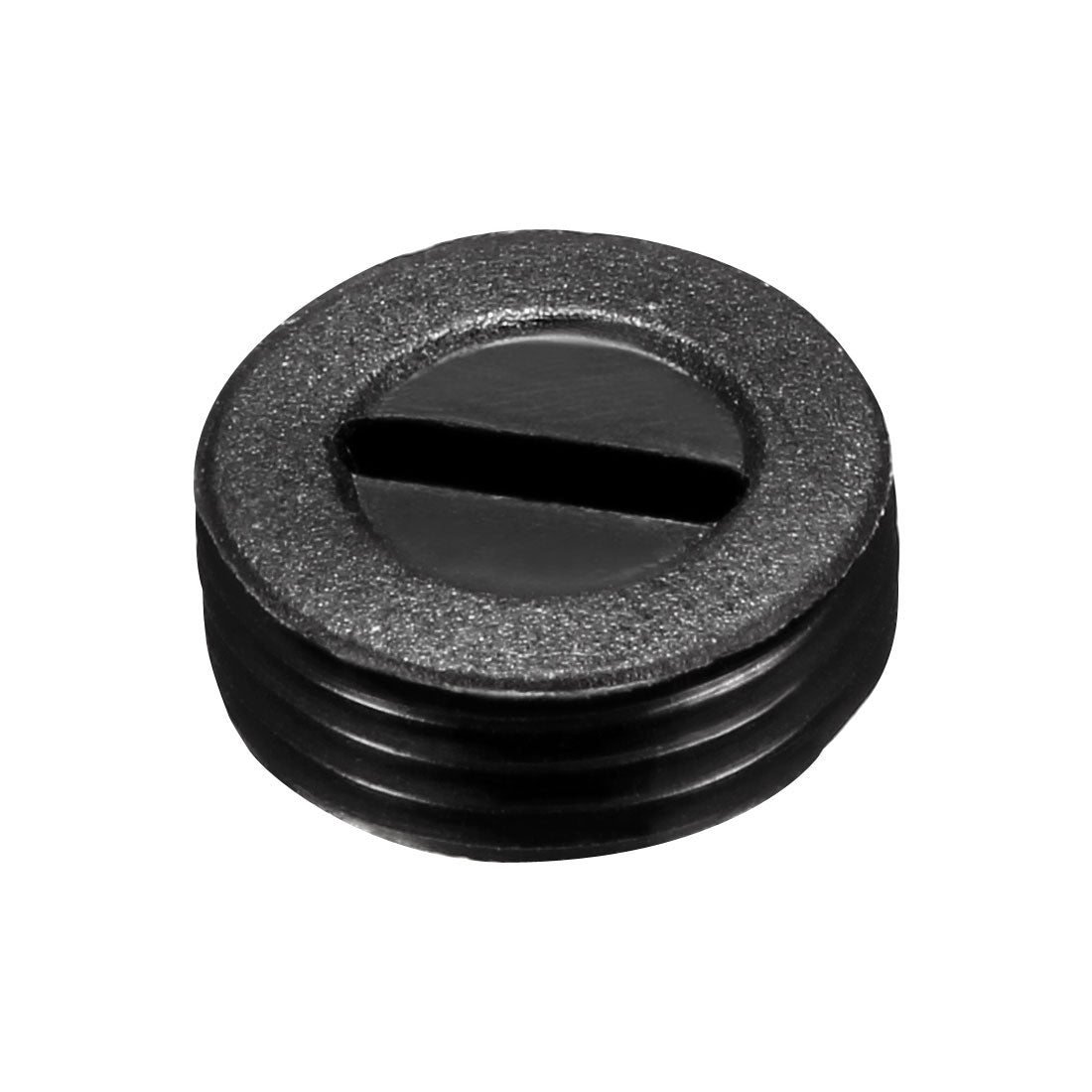 uxcell Uxcell Carbon Brush Holder Caps 12mm O.D. 4.5mm Thickness Motor Brush Cover Plastic Fitting Thread Black 2pcs