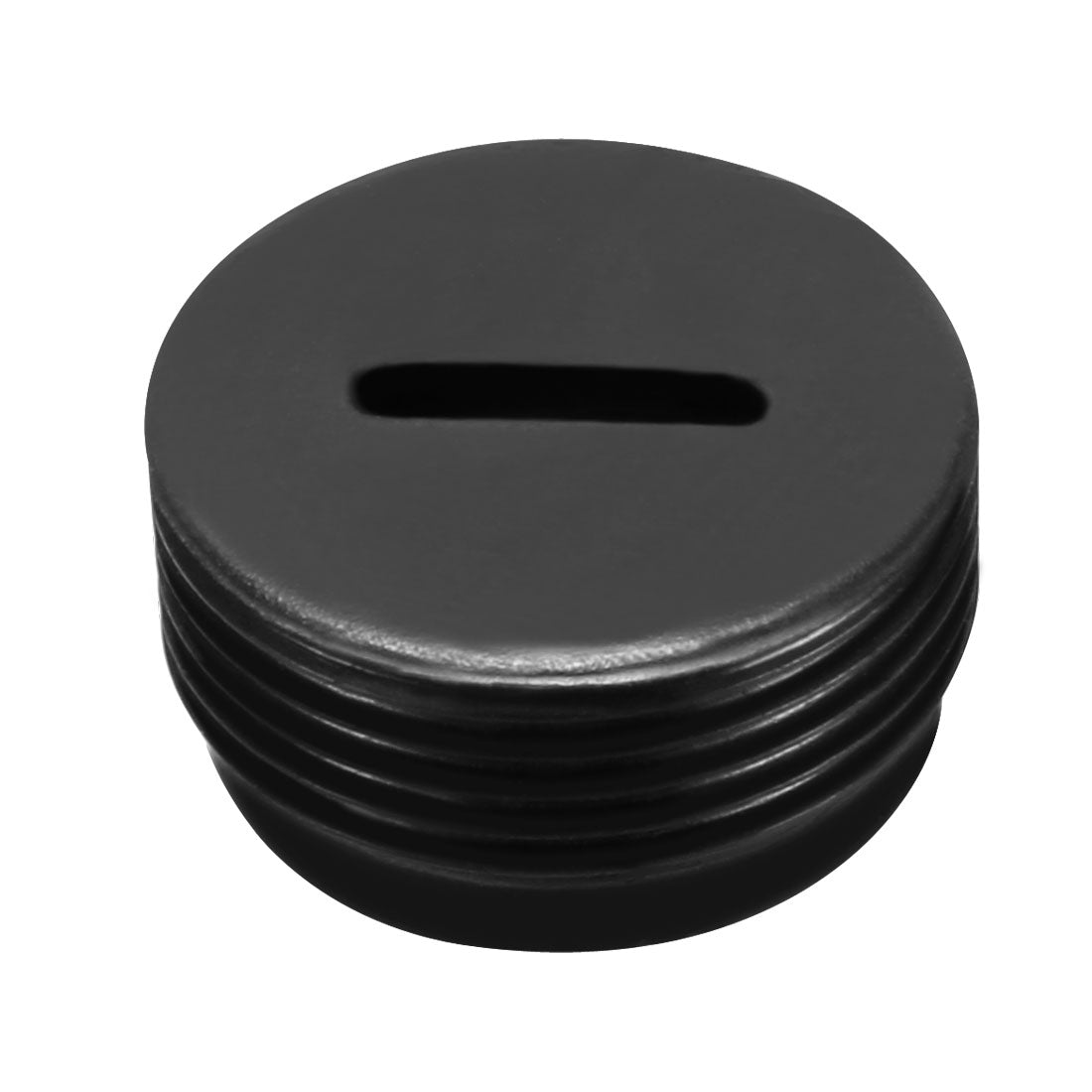 uxcell Uxcell Carbon Brush Holder Caps 16mm O.D. 6.7mm Thickness Motor Brush Cover Plastic Fitting Thread Black 20pcs