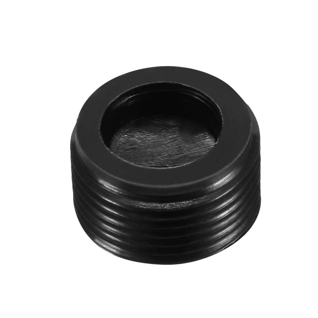 uxcell Uxcell Carbon Brush Holder Caps 15mm O.D. 9mm I.D. 8mm Thickness Motor Brush Cover Plastic Fitting Thread Black 40pcs