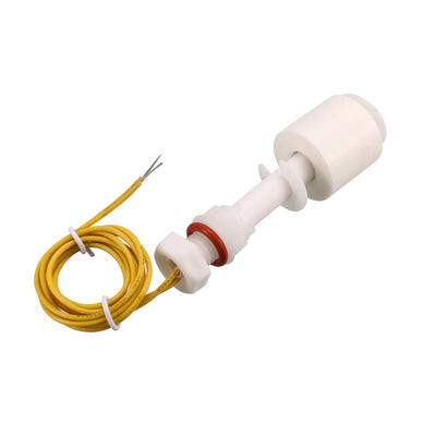 Harfington Uxcell PP Float Switch M10 77mm Fish Tank Vertical Liquid Water Level Sensor Plastic White