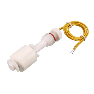 Harfington Uxcell PP Float Switch M10 77mm Fish Tank Vertical Liquid Water Level Sensor Plastic White