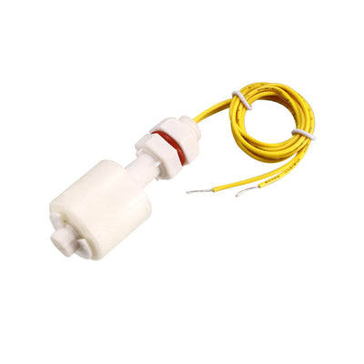 Harfington Uxcell 3pcs PP Float Switch M10 57mm Vertical Liquid Water Level Control Sensor Plastic White for Tank Pool