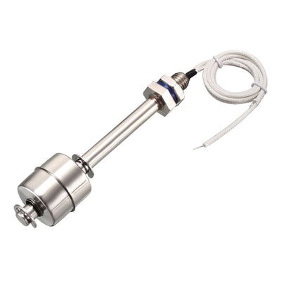 Harfington Uxcell Stainless Steel Float Switch M10 135mm Fish Tank Vertical Liquid Water Level Sensor