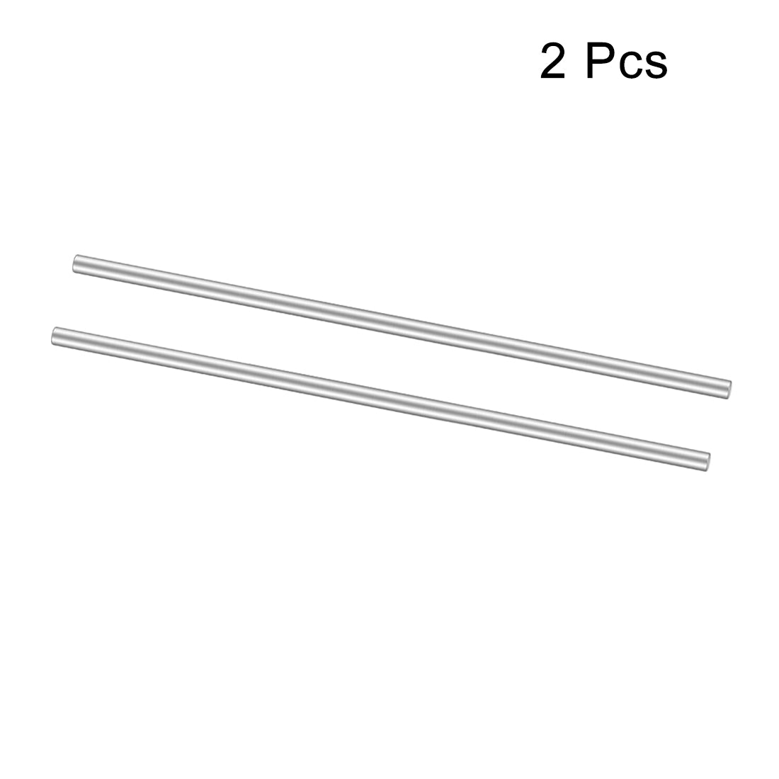 uxcell Uxcell 2Pcs Stainless Steel Shaft Round Rod 150mmx3mm for DIY Toy RC Car Model Part