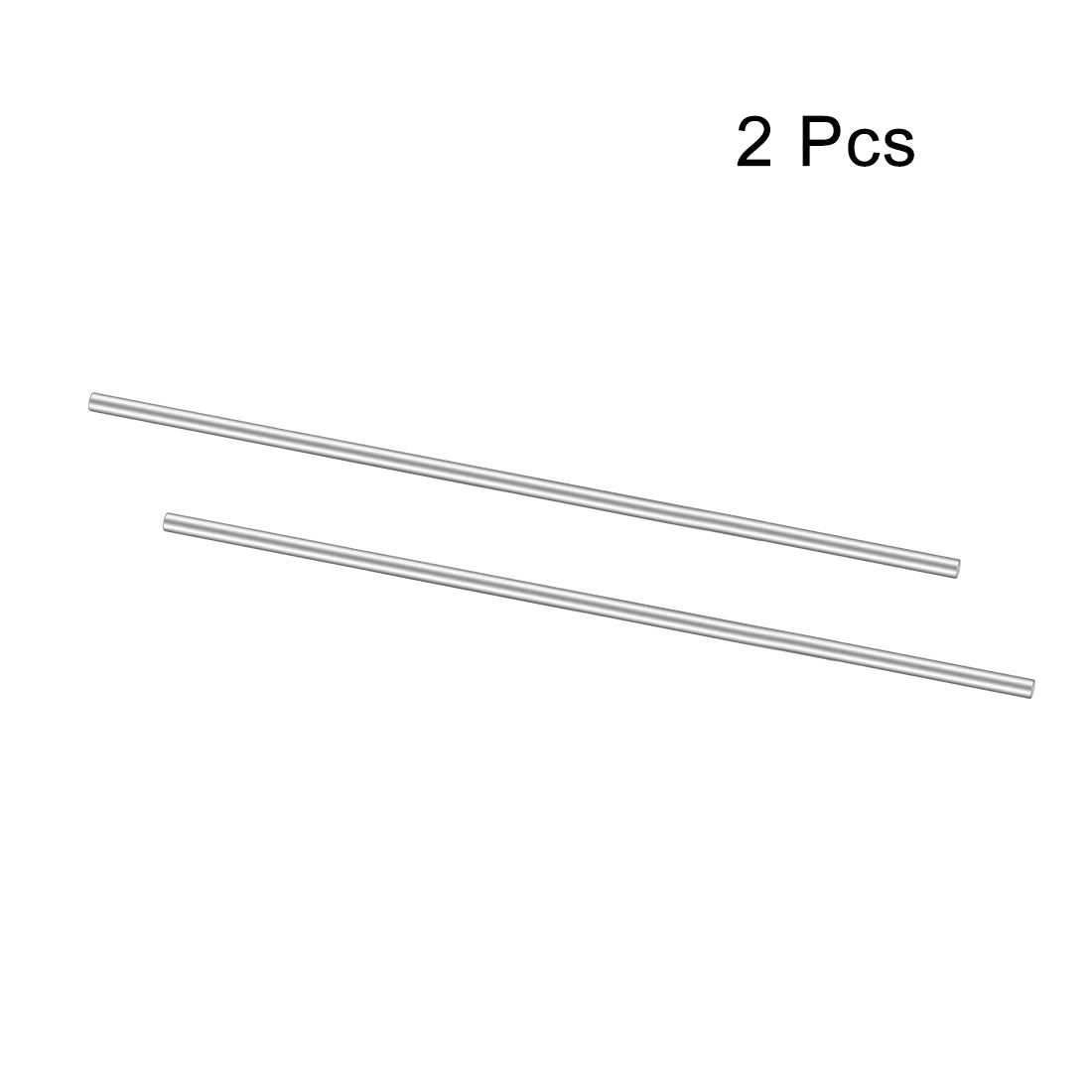 uxcell Uxcell 2Pcs Stainless Steel Shaft Round Rod 150mmx2mm for DIY Toy RC Car Model Part