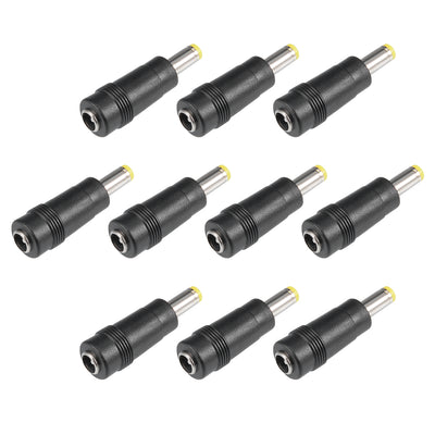 Harfington Uxcell 10 Stück DC Stromanschluss 5,5 x 2,1 mm Buchse auf 5,5 x 1,7 mm Stecker Adapter Fassanschluss