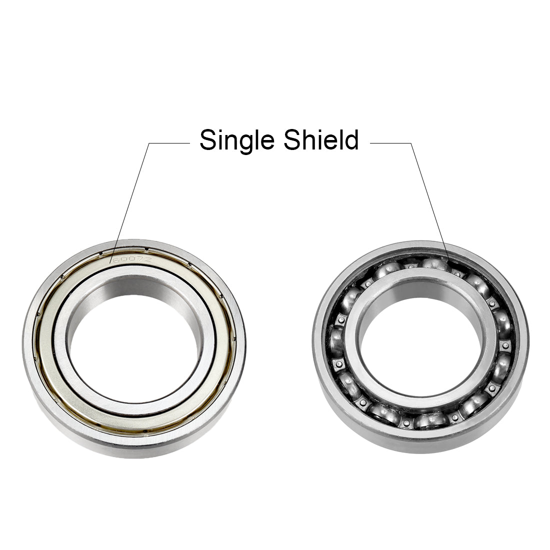 uxcell Uxcell Deep Groove Ball Bearings Inch Double Shielded Chrome Steel ABEC1 Z2