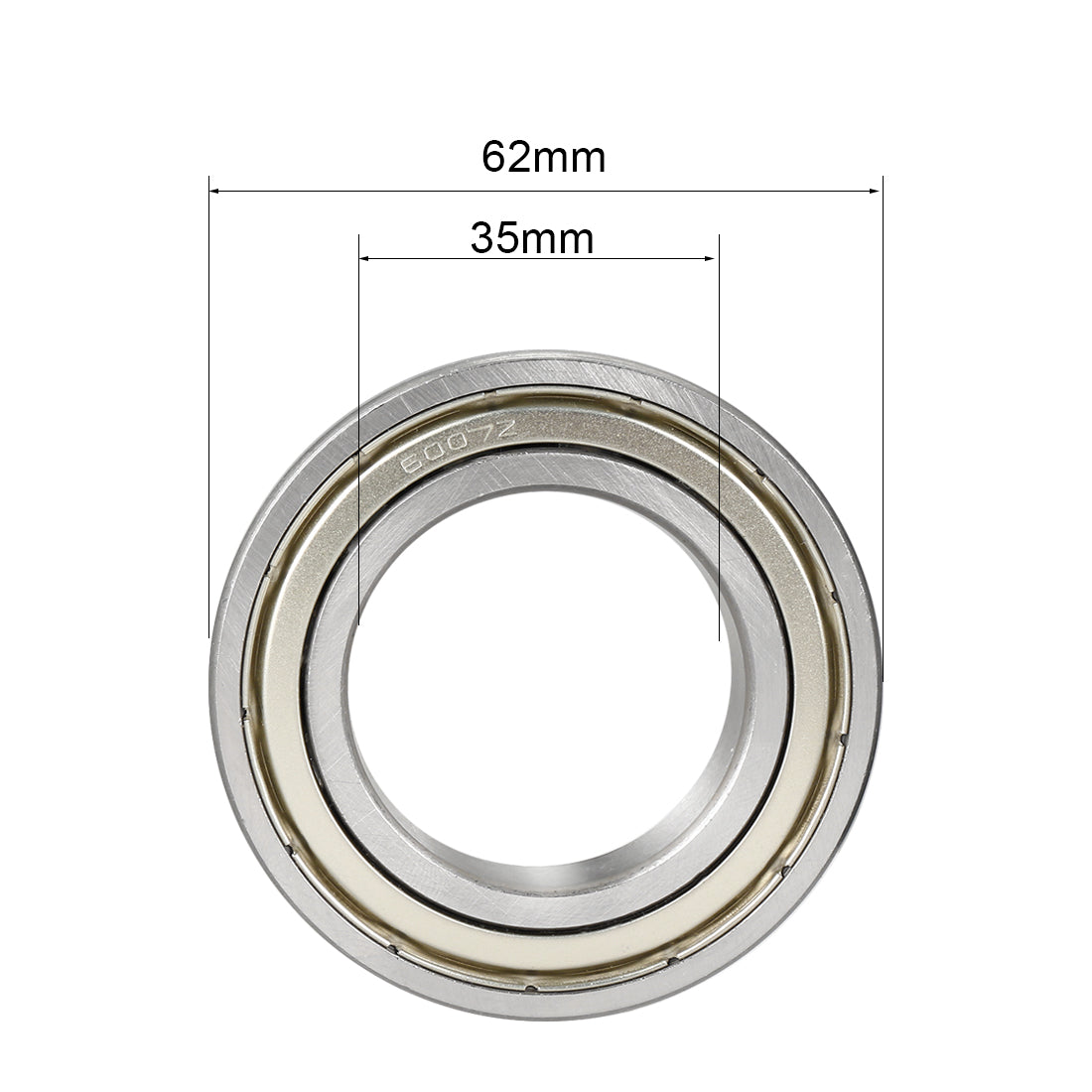 uxcell Uxcell Deep Groove Ball Bearings Inch Double Shielded Chrome Steel ABEC1 Z2