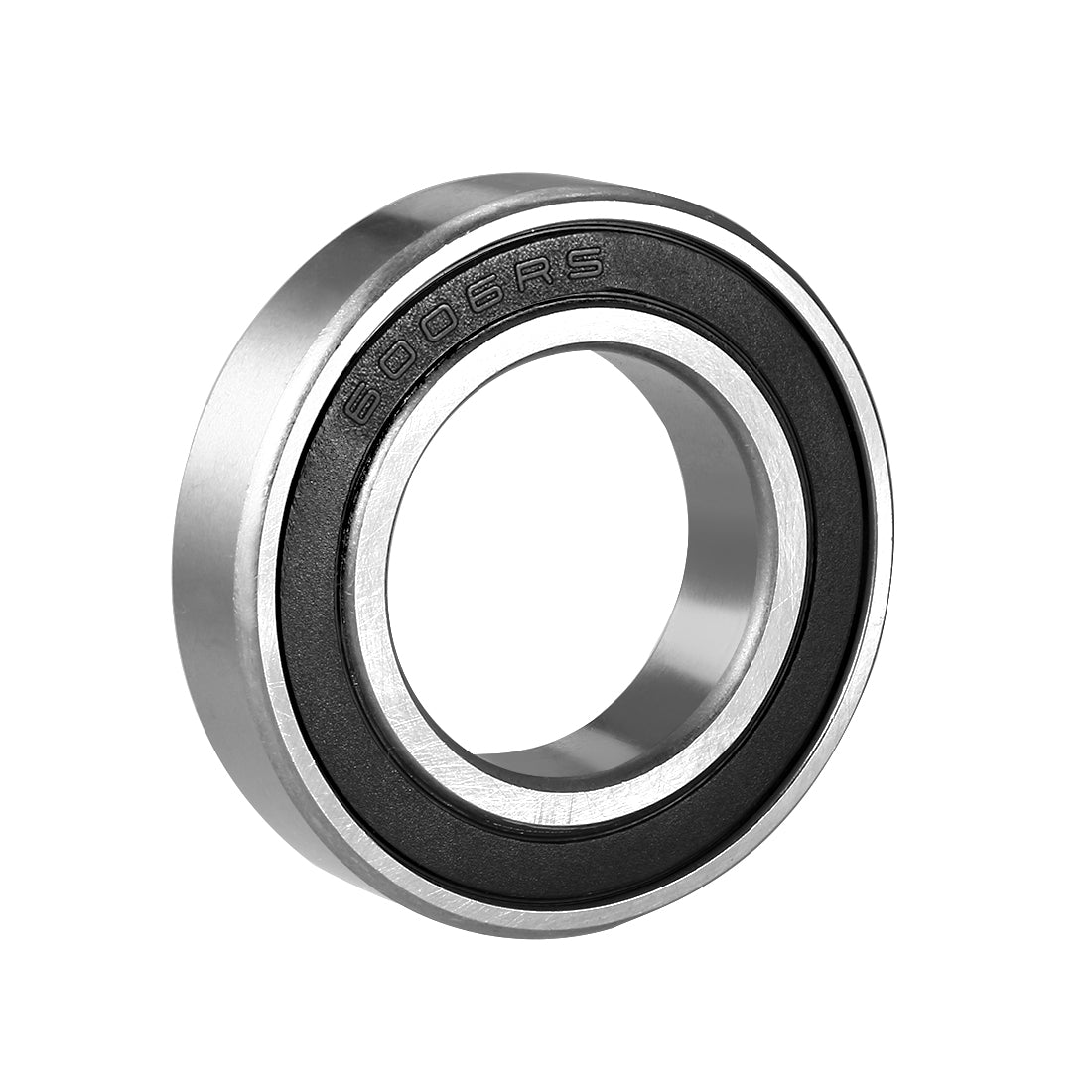 uxcell Uxcell Deep Groove Ball Bearing 6006RS Single Sealed, 30mm x 55mm x 13mm Chrome Steel Bearings