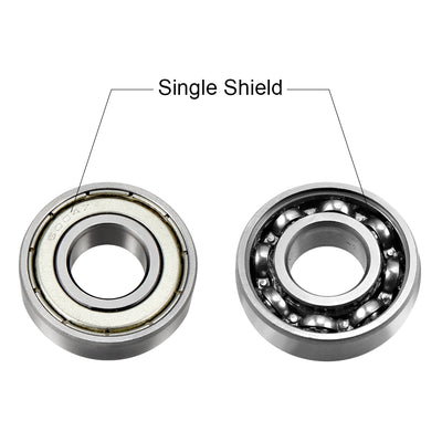 Harfington Uxcell Deep Groove Ball Bearings Inch Double Shielded Chrome Steel ABEC1 Z2 Level