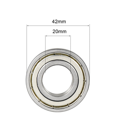 Harfington Uxcell Deep Groove Ball Bearings Inch Double Shielded Chrome Steel ABEC1 Z2 Level