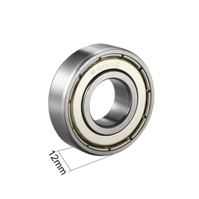 Harfington Uxcell Deep Groove Ball Bearings Metric Single Shielded Chrome Steel P0 Z2