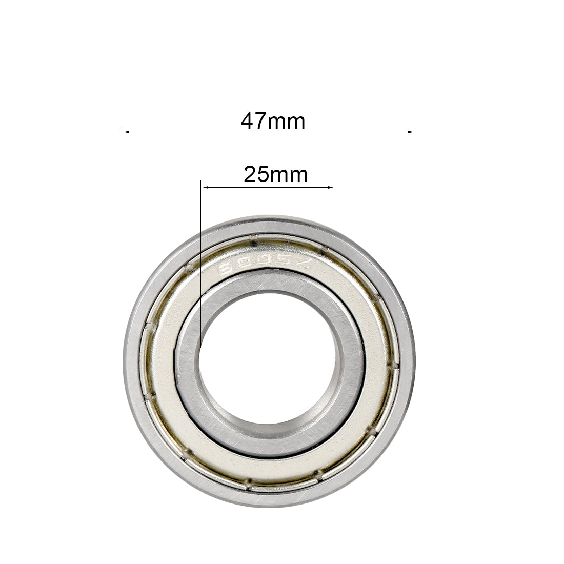 uxcell Uxcell Deep Groove Ball Bearings Metric Single Shielded Chrome Steel P0 Z2