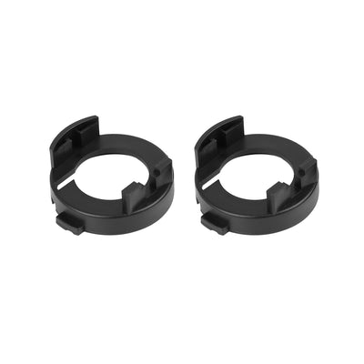 Harfington Uxcell 2 Pcs Black Plastic H7 LED Headlight Base Buckle Lamp Bulb Holder Adapter for Car Auto