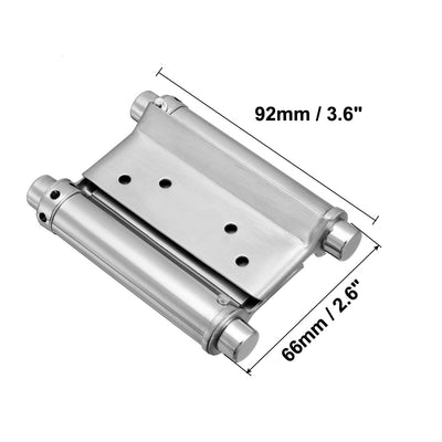 Harfington Uxcell Doppel Aktion Feder Scharnier 3"Edelstahl Scharniere mit Spannungseinstellung DE de