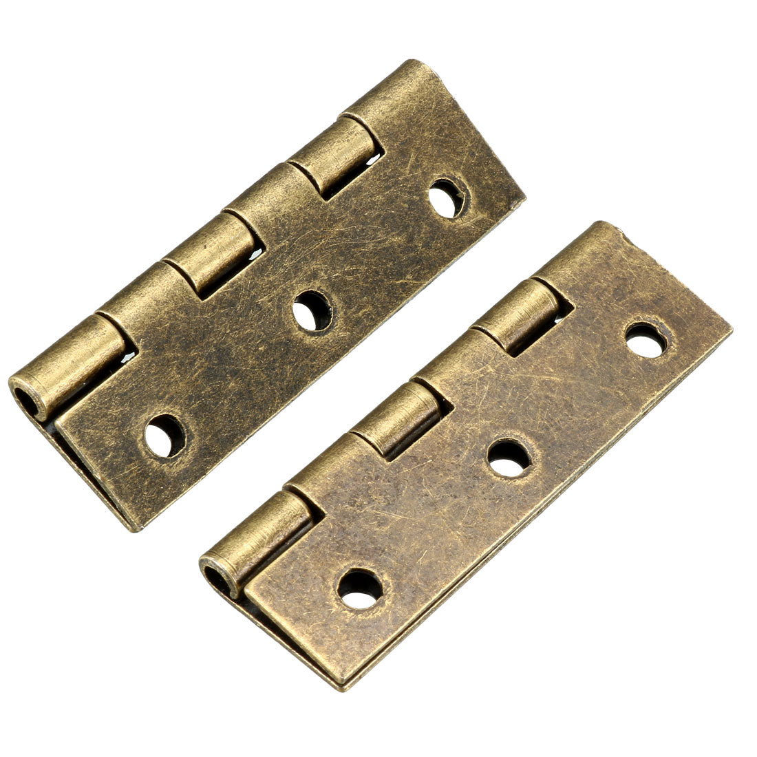 uxcell Uxcell 1.97" Antique Bronze Hinges Retro Hinge Replacement with Screws 8pcs