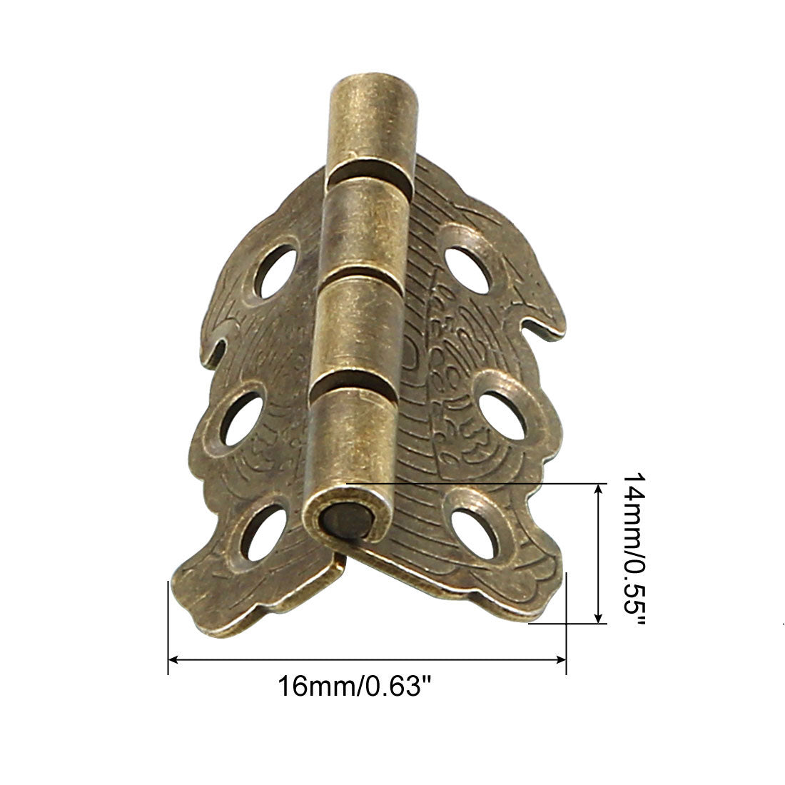 uxcell Uxcell 10Stücke Scharniere Retro Ersatz mit Schrauben 1,14"Antik Bronze DE de