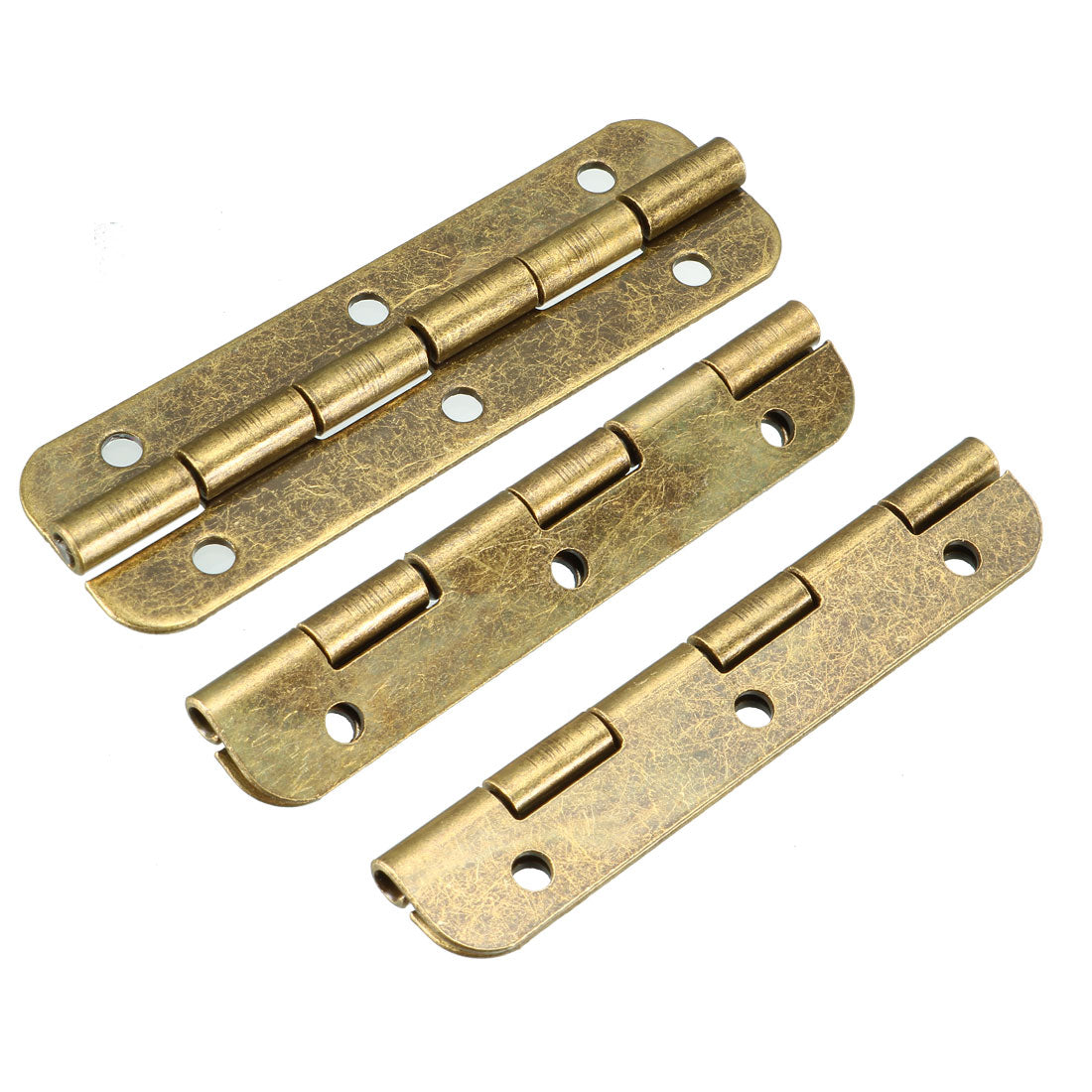 uxcell Uxcell 1.97" Antique Bronze Hinges Retro Hinge Replacement with Screws 10pcs