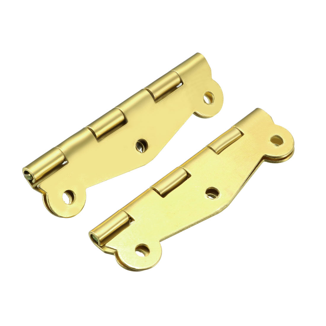 uxcell Uxcell 2.01" Golden Hinges Butterfly Shape Hinge Replacement with Screws 10pcs