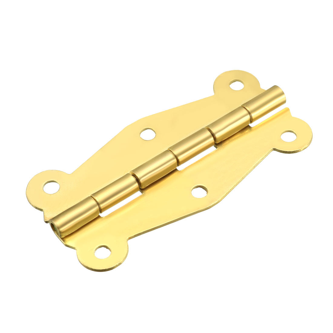 uxcell Uxcell 2.01" Golden Hinges Butterfly Shape Hinge Replacement with Screws 10pcs