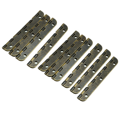 Harfington Uxcell 2.56" Antique Bronze Hinges Retro Hinge Replacement with Screws 10pcs