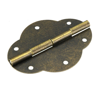 Harfington Uxcell 10 Stk. Antike Bronze Stoßscharniere Mini Scharnier Ersatz mit Schrauben 2,2" DE de