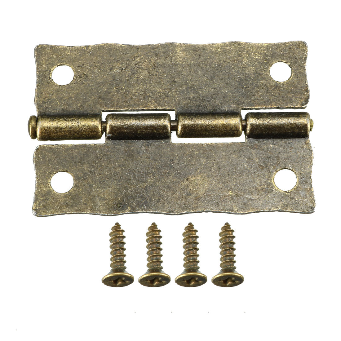 uxcell Uxcell 1.4" Antique Bronze Hinges Retro Carved Hinge Replacement with Screws 2pcs