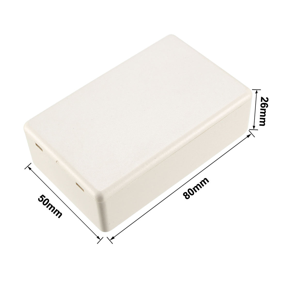 uxcell Uxcell 2pcs 80 x 50 x 26mm Electronic Plastic DIY Junction Box Enclosure Case Beige