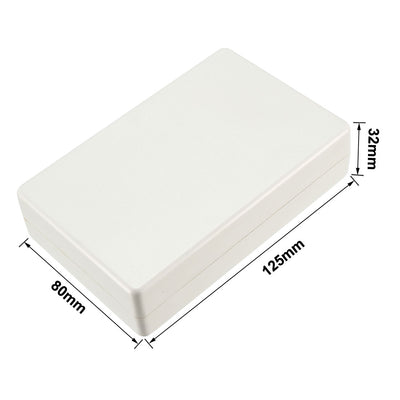 Harfington Uxcell 125 x 80 x 32mm Electronic Plastic DIY Junction Box Enclosure Case White