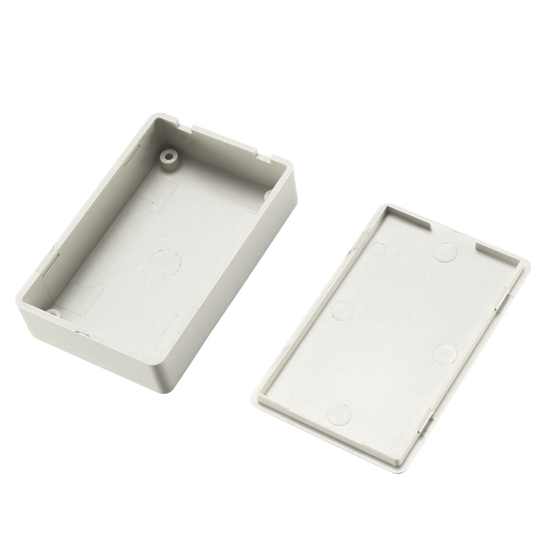 uxcell Uxcell 2pcs 70 x 45 x 18mm Electronic Plastic DIY Junction Box Enclosure Case Light Grey