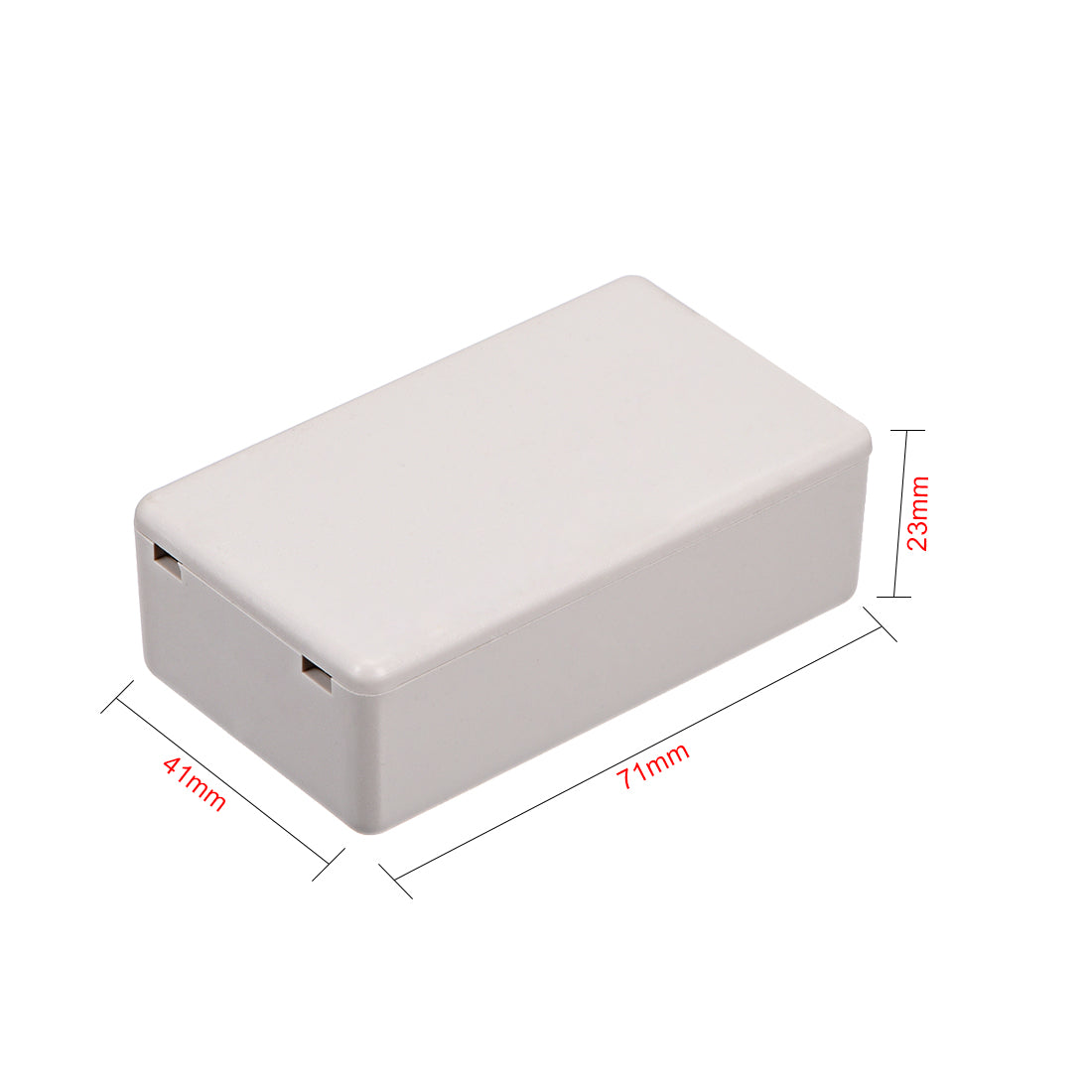 uxcell Uxcell 2Pcs 71 x 41 x 23mm Electronic Plastic DIY Junction Box Enclosure Case Grey White