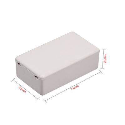 Harfington Uxcell 2Pcs 71 x 41 x 23mm Electronic Plastic DIY Junction Box Enclosure Case Grey White