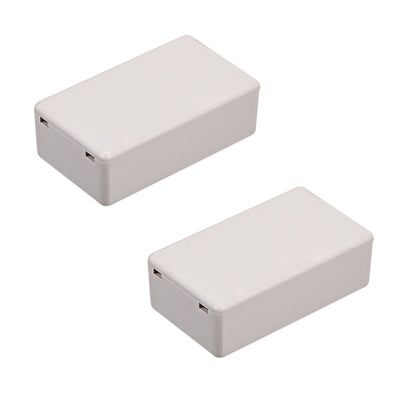 Harfington Uxcell 2Pcs 71 x 41 x 23mm Electronic Plastic DIY Junction Box Enclosure Case Grey White