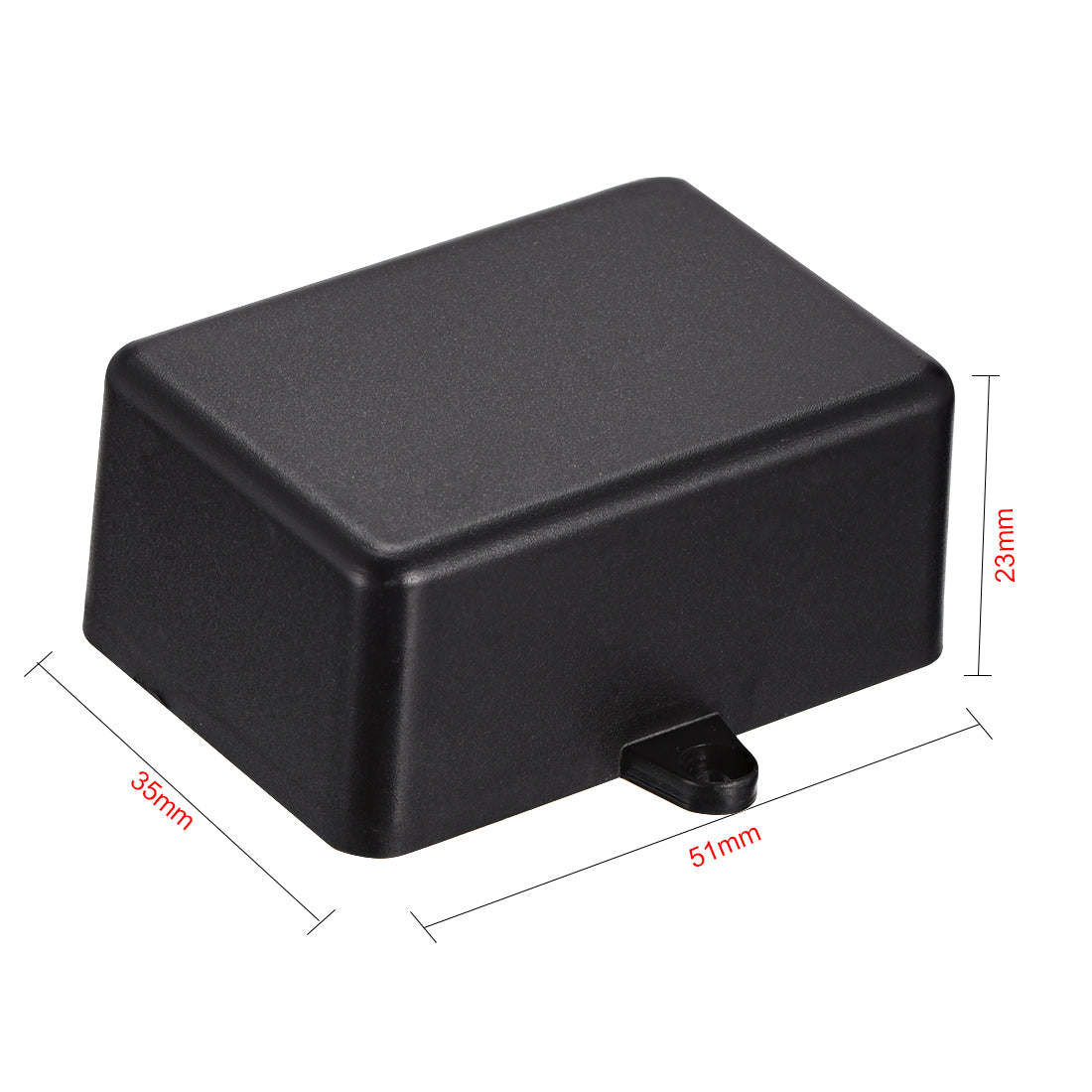 uxcell Uxcell 4Pcs 51 x 35 x 23mm Electronic Plastic DIY Junction Box Enclosure Case Black