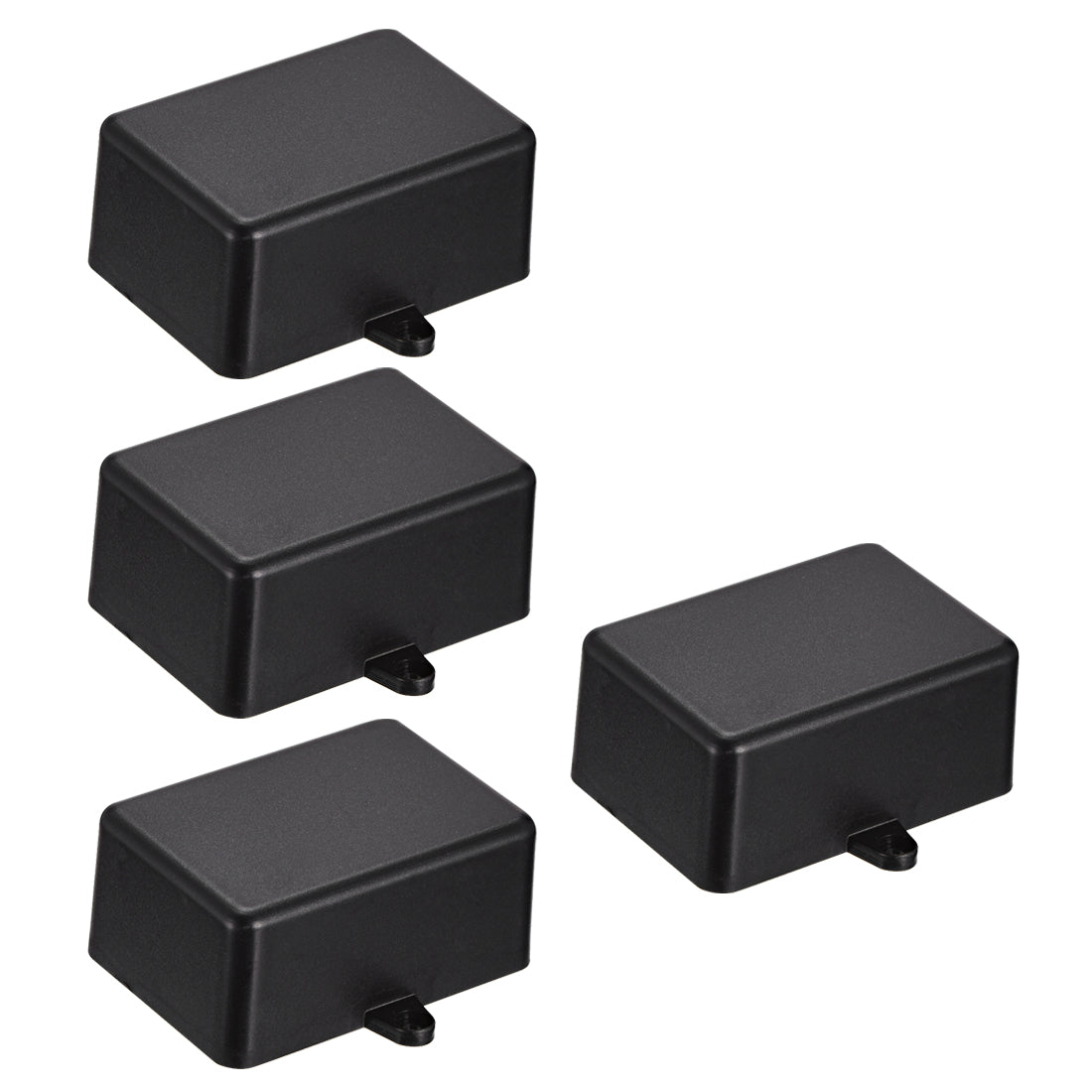 uxcell Uxcell 4Pcs 51 x 35 x 23mm Electronic Plastic DIY Junction Box Enclosure Case Black