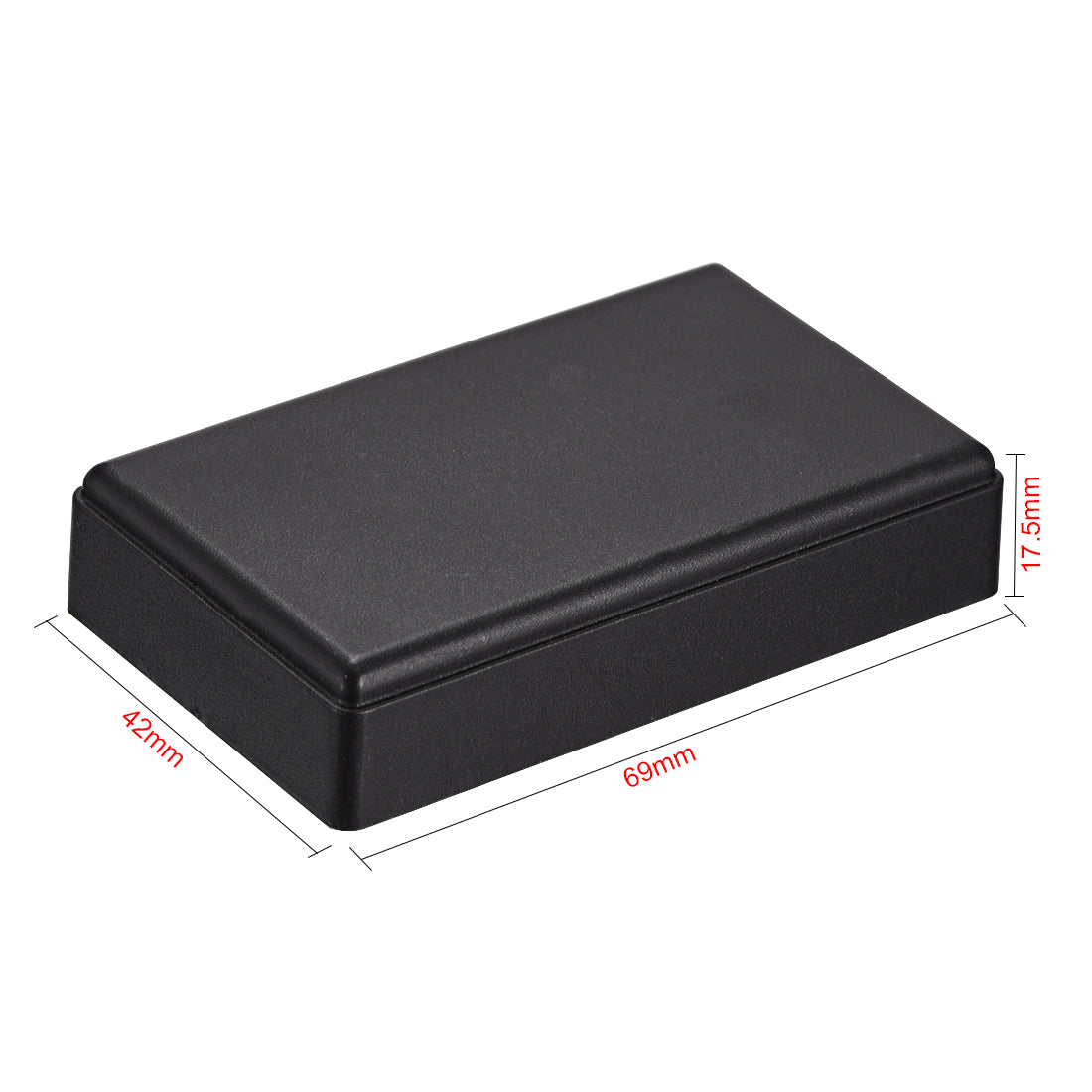 uxcell Uxcell 3Pcs 69 x 42 x 17.5mm Electronic Plastic DIY Junction Box Enclosure Case Black