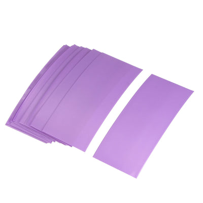 Harfington Uxcell PVC Heat Shrink Tubing 29.5mm Flat Width Pre Cut Heat Shrink Wrap Tube for 18650 72mm Length Purple 20pcs