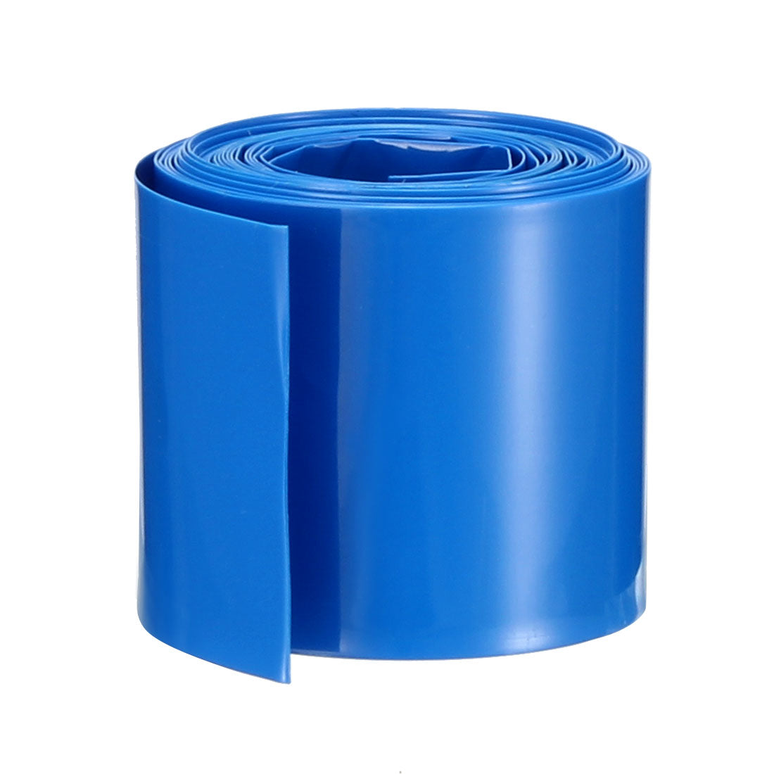 uxcell Uxcell PVC Heat Shrink Tubing 29.5mm Flat Width Heat Shrink Wrap Tube for 18650 2 Meters Length Blue