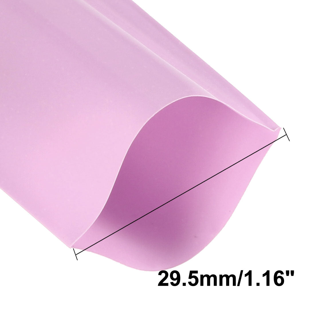 uxcell Uxcell PVC Heat Shrink Tubing 29.5mm Flat Heat Shrink Wrap Tube Light Purple