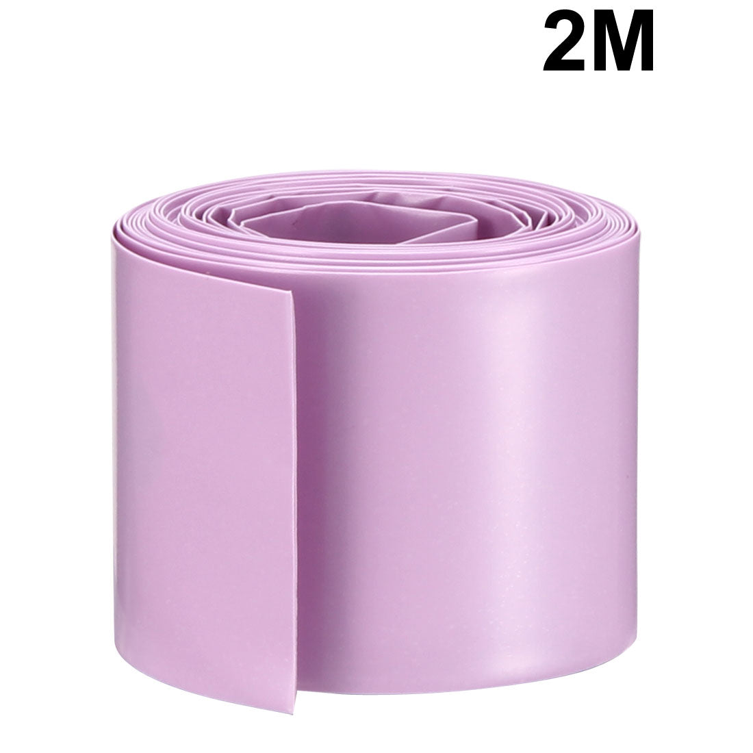 uxcell Uxcell PVC Heat Shrink Tubing 29.5mm Flat Heat Shrink Wrap Tube Light Purple