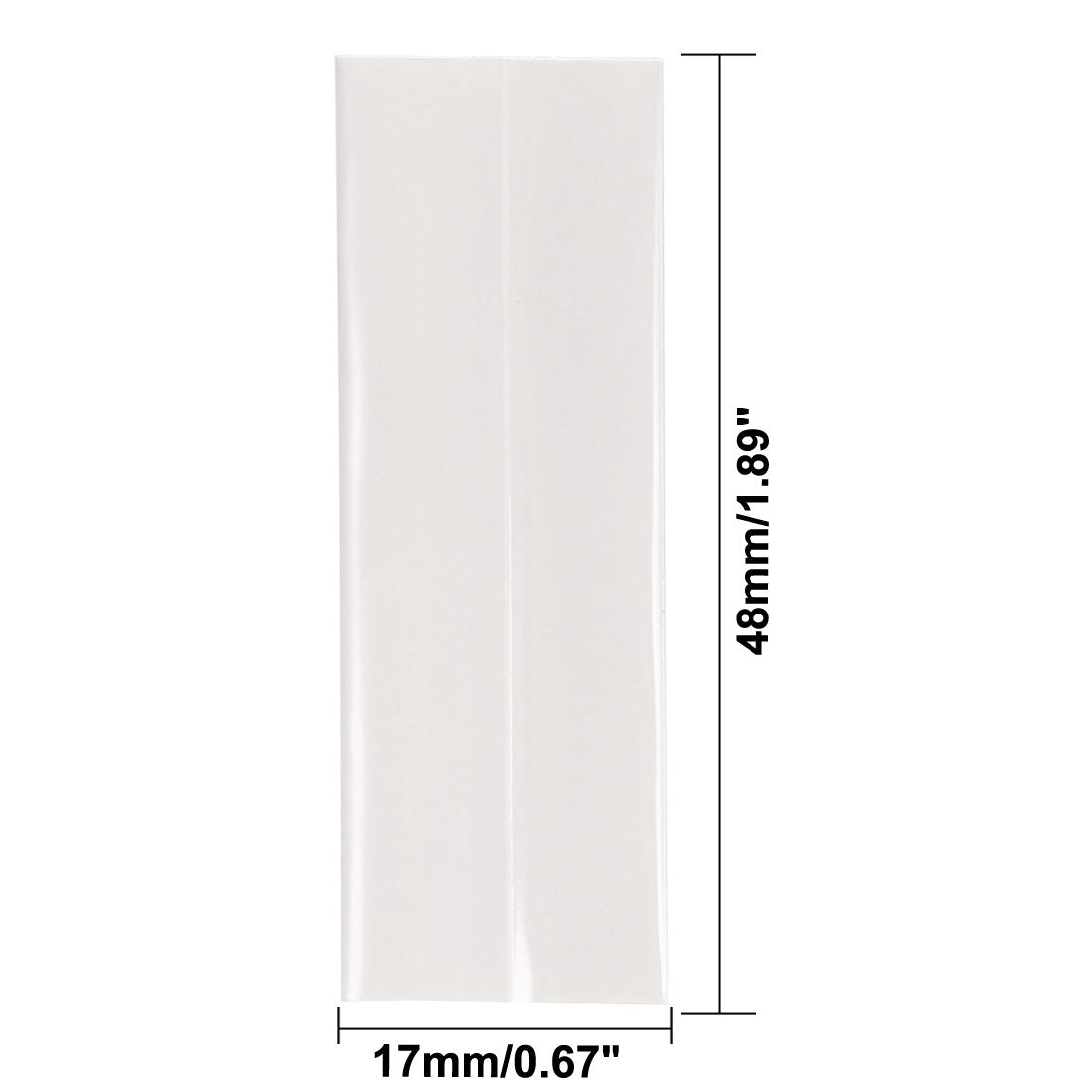 uxcell Uxcell PVC Heat Shrink Tubing 17mm Flat Width AAA Power Supply 48mm Length, Gray, 50pcs