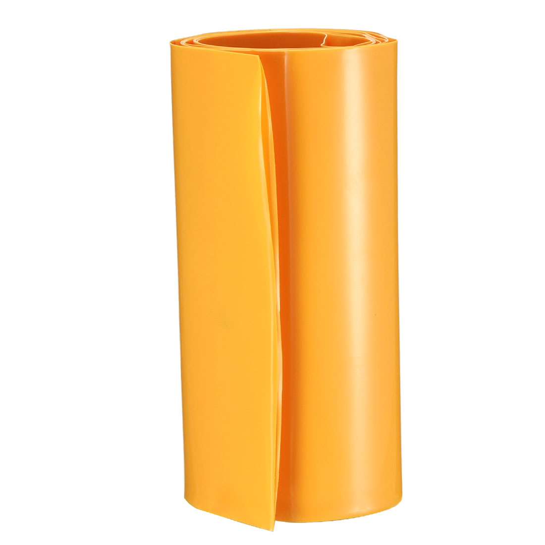 uxcell Uxcell PVC Heat Shrink Tubing 105mm Flat Width Heat Shrink Wrap Tube for 18650 Power Supplies 1 Meter Length, Yellow