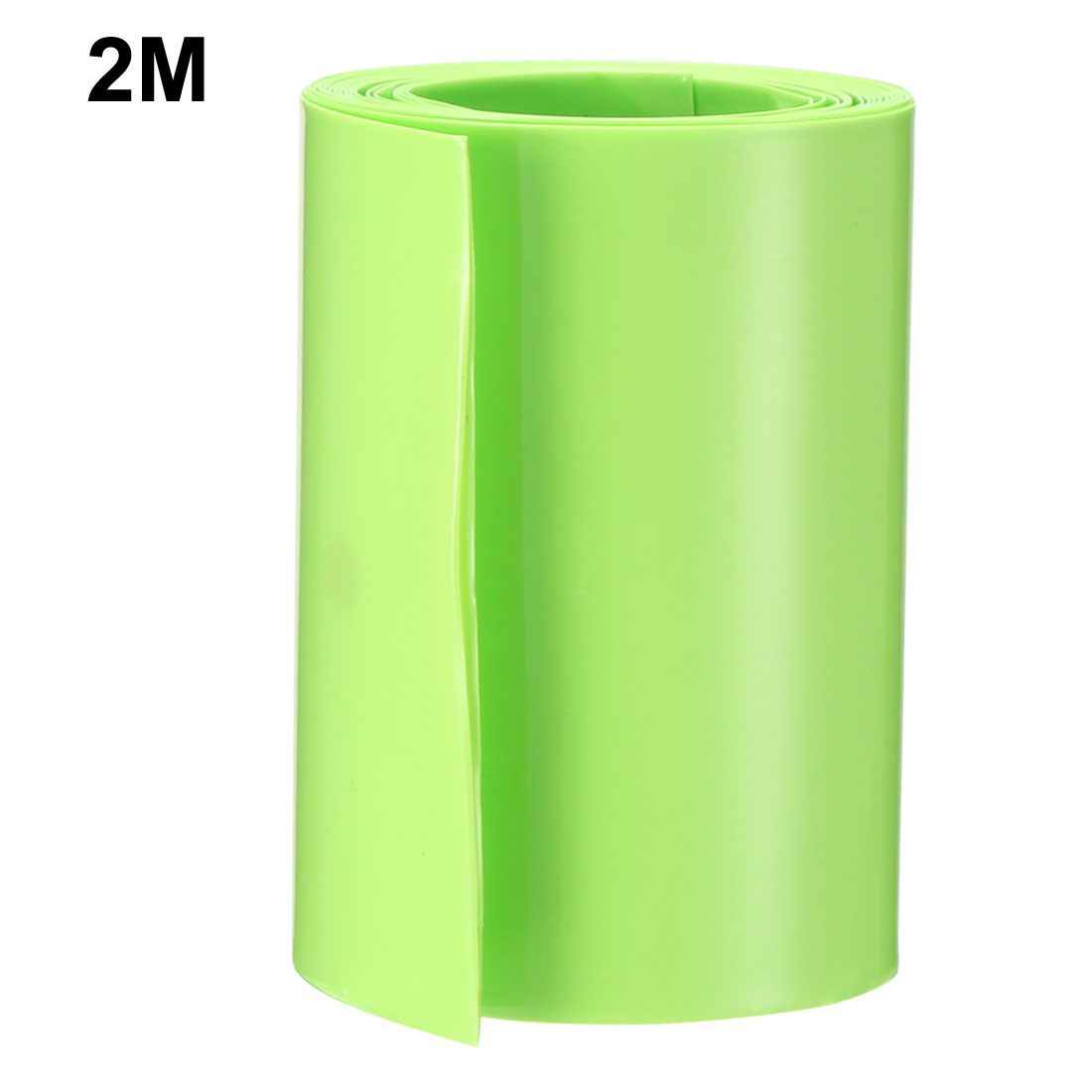 uxcell Uxcell PVC Heat Shrink Tubing 67mm Flat Width Heat Shrink Wrap for AA Power Supplies 2 Meters Length, Green