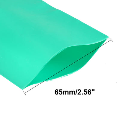 Harfington Uxcell PVC Heat Shrink Tubing 65mm Flat Width Heat Shrink Wrap Tube for AA Power Supplies 5 Meters Length, Green