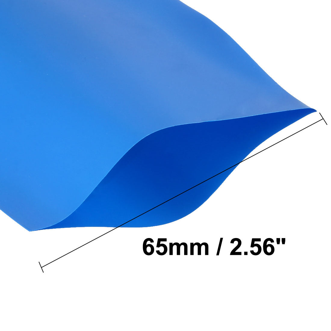 uxcell Uxcell PVC Heat Shrink Tubing 65mm Flat Width Heat Shrink Wrap Tube for AA Power Supplies 5 Meters Length, Blue