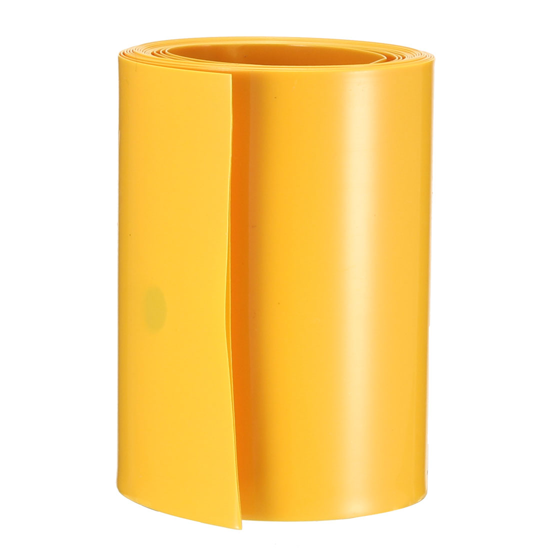 uxcell Uxcell PVC Heat Shrink Tubing 70mm Flat Width Heat Shrink Wrap Tube for 18650 Power Supplies 2 Meter Length, Yellow